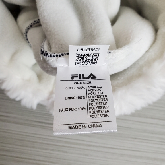 NWT Fila Women's Peacoat Sherpa Cuff Beanie - Picture 4 of 7
